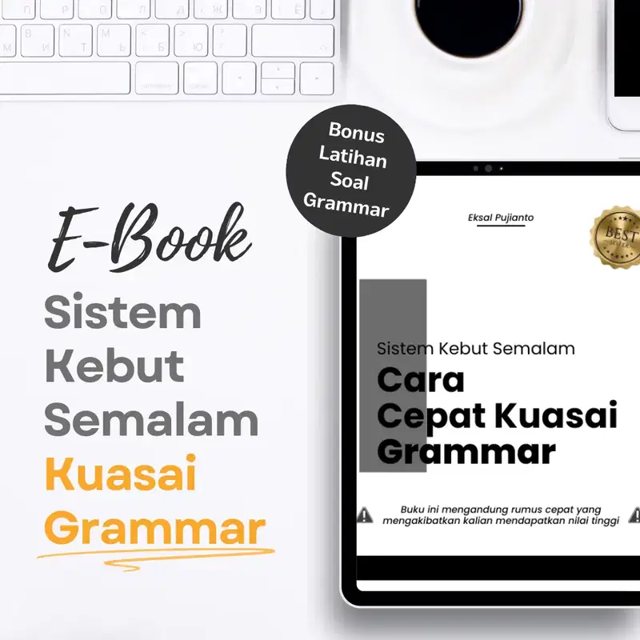Ebook Kebut Semalam Kuasai Grammar + Bonus